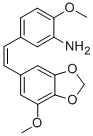 (Z)-2-甲氧基-5-(2-(7-甲氧基-苯并[d][1,3]二氧代-5-基)乙烯基)苯胺結(jié)構(gòu)式_501033-98-3結(jié)構(gòu)式