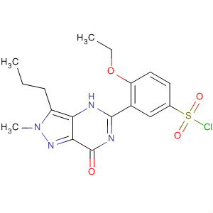 Demethylpiperazinyl iso sildenafil sulfonyl chloride Structure,501120-42-9Structure