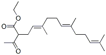 Ethyl (4e,8e)-2-acetyl-5,9,13-trimethyl-4,8,12-tetradecatrienoate Structure,50340-51-7Structure