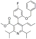 (E)-4-(2-(芐氧基)-4-氟苯基)-2,6-二異丙基-5-(1-丙烯基)煙酸甲酯結(jié)構(gòu)式_503559-76-0結(jié)構(gòu)式