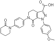 1-(4-Methoxyphenyl)-7-oxo-6-[4-(2-oxopiperidin-1-yl)phenyl]-4,5,6,7-tetrahydro-1h-pyrazolo[3,4-c]pyridine-3-carboxylic acid Structure,503614-92-4Structure