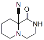 Octahydro-1-oxo-9ah-pyrido[1,2-a]pyrazine-9alpha-carbonitrile Structure,50369-66-9Structure