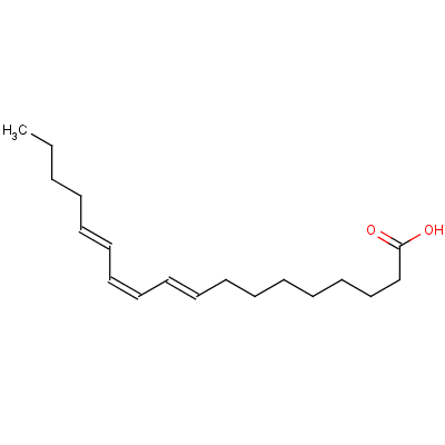 9(Z),11(e),13(e)-octadecatrienoic acid Structure,506-23-0Structure