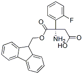 Benzenepropanoic acid, β-[[(9H-fluoren-9-ylmethoxy)carbonyl]amino]-2-fluoro-, (βS)- Structure,507472-13-1Structure