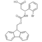 Benzenepropanoic acid, 2-bromo-β-[[(9H-fluoren-9-ylmethoxy)carbonyl]amino]-, (βS)- Structure,507472-17-5Structure