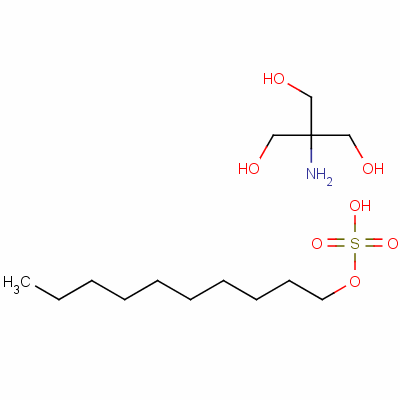 (2-Hydroxy-1,1-bis(hydroxymethyl)ethyl)ammonium decyl sulphate Structure,50996-85-5Structure