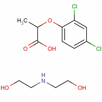 Bis(2-hydroxyethyl)ammonium 2-(2,4-dichlorophenoxy)propionate Structure,51170-58-2Structure