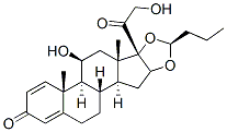 (S)-16alpha,17-(丁亞基二氧基)-11beta,21-二羥基孕甾-1,4-二烯-3,20-二酮結(jié)構(gòu)式_51372-28-2結(jié)構(gòu)式