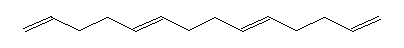 1,5,9,13-Tetradecatetraene Structure,51487-38-8Structure