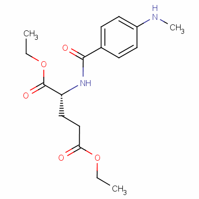 Diethyl n-[4-(methylamino)benzoyl]-d-glutamate Structure,51865-66-8Structure