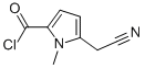 1H-pyrrole-2-carbonyl chloride,5-(cyanomethyl )-1-methyl - (9ci) Structure,52074-59-6Structure