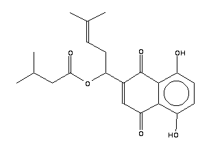 異戊酰紫草素結(jié)構(gòu)式_52387-14-1結(jié)構(gòu)式