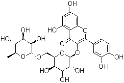 槲皮素 3-O-洋槐糖苷結(jié)構(gòu)式_52525-35-6結(jié)構(gòu)式