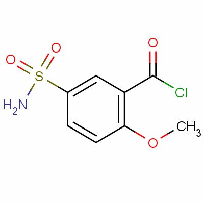 5-(Aminosulphonyl)-2-methoxybenzoyl chloride Structure,52542-44-6Structure