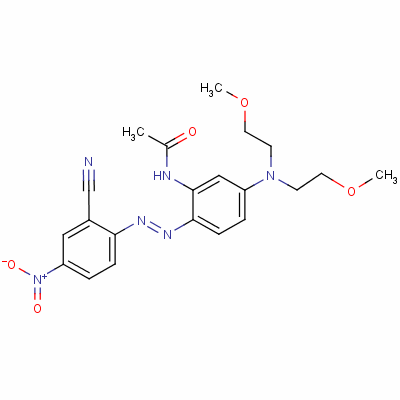 N-[5-[bis(2-methoxyethyl)amino]-2-[(2-cyano-4-nitrophenyl)azo]phenyl ]acetamide Structure,52549-57-2Structure