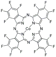 Cobalt(ii) 1,2,3,4,8,9,10,11,15,16,17,18,22,23,24,25-hexadecafluoro-29h,31h-phthalocyanine Structure,52629-20-6Structure