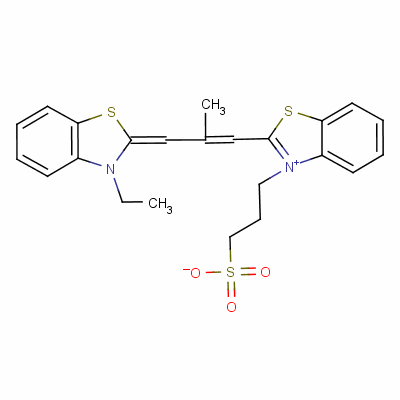 2-[3-(3-Ethyl-3h-benzothiazol-2-ylidene)isobut-1-enyl]-3-(3-sulphonatopropyl)benzothiazolium Structure,53035-42-0Structure