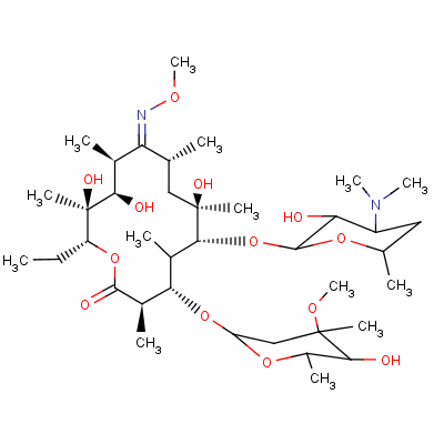 來紅霉素結(jié)構(gòu)式_53066-26-5結(jié)構(gòu)式