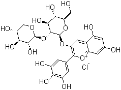 Delphinidin-3-o-sambubioside chloride Structure,53158-73-9Structure