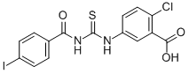 2-Chloro-5-[[[(4-iodobenzoyl)amino]thioxomethyl ]amino]-benzoic acid Structure,532936-71-3Structure