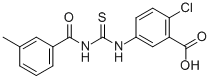 2-Chloro-5-[[[(3-methylbenzoyl)amino]thioxomethyl ]amino]-benzoic acid Structure,532937-44-3Structure