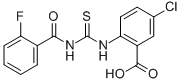 5-Chloro-2-[[[(2-fluorobenzoyl)amino]thioxomethyl ]amino]-benzoic acid Structure,532938-57-1Structure