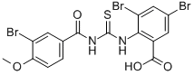 3,5-Dibromo-2-[[[(3-bromo-4-methoxybenzoyl)amino]thioxomethyl ]amino]-benzoic acid Structure,532940-42-4Structure