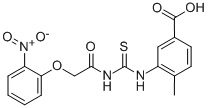 4-Methyl-3-[[[[(2-nitrophenoxy)acetyl ]amino]thioxomethyl ]amino]-benzoic acid Structure,532940-44-6Structure