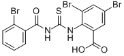 3,5-Dibromo-2-[[[(2-bromobenzoyl)amino]thioxomethyl ]amino]-benzoic acid Structure,532948-97-3Structure