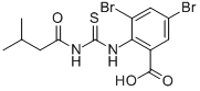 3,5-Dibromo-2-[[[(3-methyl-1-oxobutyl)amino]thioxomethyl ]amino]-benzoic acid Structure,532949-19-2Structure