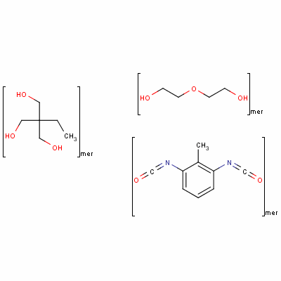 2-乙基-2-(羥基甲基)-1,3-丙烷二醇與 1,3-二異氰酸甲基苯和 2,2-氧基二乙醇聚合物結(jié)構(gòu)式_53317-61-6結(jié)構(gòu)式