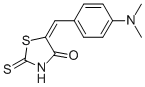 P-Dimethylaminobenzylidenerhodanine Structure,536-17-4Structure