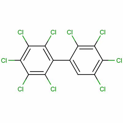 八氯-1,1-聯(lián)苯結構式_53742-07-7結構式