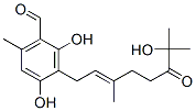 2,4-Dihydroxy-3-[(e)-7-hydroxy-3,7-dimethyl-6-oxo-2-octenyl ]-6-methylbenzaldehyde Structure,53915-49-4Structure