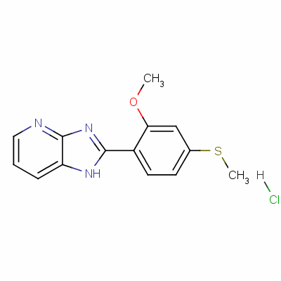 2-[2-Methoxy-4-(methylthio)phenyl ]-1h-imidazo[4,5-b]pyridine monohydrochloride Structure,53930-22-6Structure