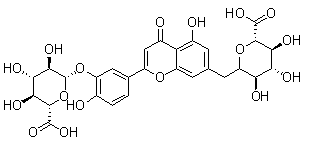 木犀草素-3’,7-二-O-葡糖苷酸結(jié)構(gòu)式_53965-08-5結(jié)構(gòu)式