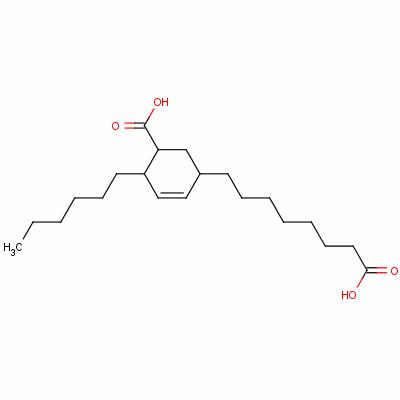 5(Or 6)-carboxy-4-hexylcyclohex-2-ene-1-octanoic acid Structure,53980-88-4Structure