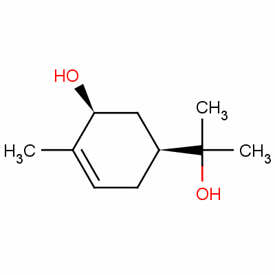 Cis-5-hydroxy-alpha,alpha,4-trimethylcyclohex-3-ene-1-methanol Structure,54164-89-5Structure