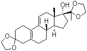 3,20-Bis(ethylenedioxy)-19-norpregna-5(10),9(11)-dien-17-ol Structure,54201-84-2Structure