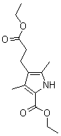 Ethyl 2,4-dimethyl-5-(ethoxycarbonyl)-3-pyrrolepropionate Structure,54278-10-3Structure