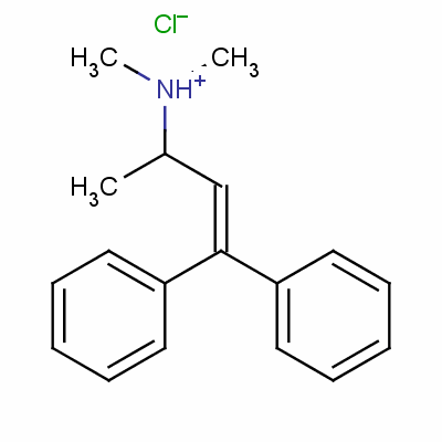 Citalopram  related  compound  f  (200 mg) (dimethyl-(1-methyl-3,3-diphenyl-allyl)-amine hydrochloride) Structure,55011-89-7Structure