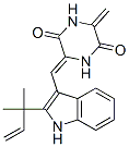 3-[(Z)-[2-(1,1-二甲基-2-丙烯基)-1H-吲哚-3-基]亞甲基]-6-亞甲基-2,5-哌嗪二酮結(jié)構(gòu)式_55179-53-8結(jié)構(gòu)式