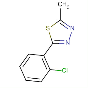 2-Methyl-5-(2-chlorophenyl)-1,3,4-thiadiazole Structure,55210-94-1Structure