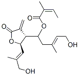 (Z)-2-甲基-2-丁烯酸 [(R,E)-5-羥基-3-甲基-1-[(2R,3R)-四氫-2-[(E)-3-羥基-2-甲基-1-丙烯基]-4-亞甲基-5-氧代呋喃-3-基]-3-戊烯基]酯結(jié)構(gòu)式_55306-05-3結(jié)構(gòu)式