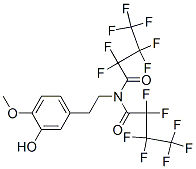 2,2,3,3,4,4,4-七氟-N-(2,2,3,3,4,4,4-七氟丁?；?-N-[2-(3-羥基-4-甲氧基苯基)乙基]丁酰胺結(jié)構(gòu)式_55429-09-9結(jié)構(gòu)式