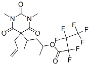 2,2,3,3,4,4,4-庚a氟丁酸 3-[六氫-1,3-二甲基-2,4,6-三氧代-5-(2-丙烯基)嘧啶-5-基]-1-甲基丁酯結(jié)構(gòu)式_55429-89-5結(jié)構(gòu)式