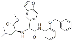 L-leucine, n-[(1r)-1-(5-benzofuranyl)-2-oxo-2-[[2-(phenylmethoxy)phenyl]amino]ethyl]-, methyl ester (9ci) Structure,554448-75-8Structure