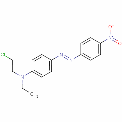 N-(2-chloroethyl)-n-ethyl-4-[(4-nitrophenyl)azo]aniline Structure,55619-06-2Structure