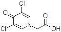 3,5-Dichloro-4-pyridone-N-acetic acid Structure,56187-37-2Structure