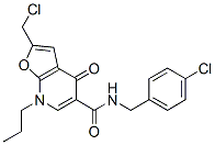 2-(氯甲基)-n-[(4-氯苯基)甲基]-4,7-二氫-4-氧代-7-丙基-呋喃并[2,3-b]吡啶-5-羧酰胺結構式_562101-07-9結構式